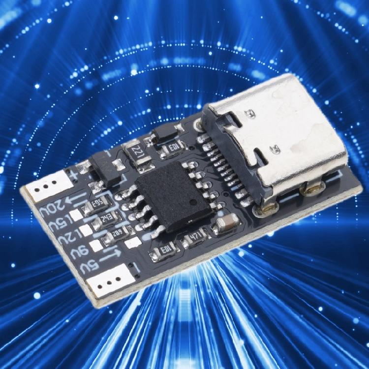 Портативный модуль переключения напряжений USB C PD Быстрая зарядка Поддерживает 4 регулируемых выхода Простая установка Для гаджетов