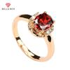 Luxury Solitaire Ladies Oval Engagement Ring Imitation Ruby Ring Anniversary Gift for Women
