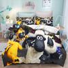 Постельное белье Shaun The Sheep Мультяшное пододеяльник Наволочка Простыня Детская спальня Дом