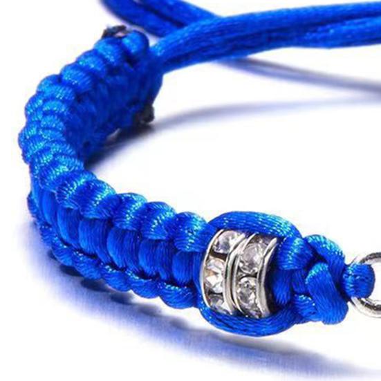 1/2/5/10 шт. Синий браслет дружбы для женщин, регулируемый, плетеный, веревочный, защита узла, удачная дружба