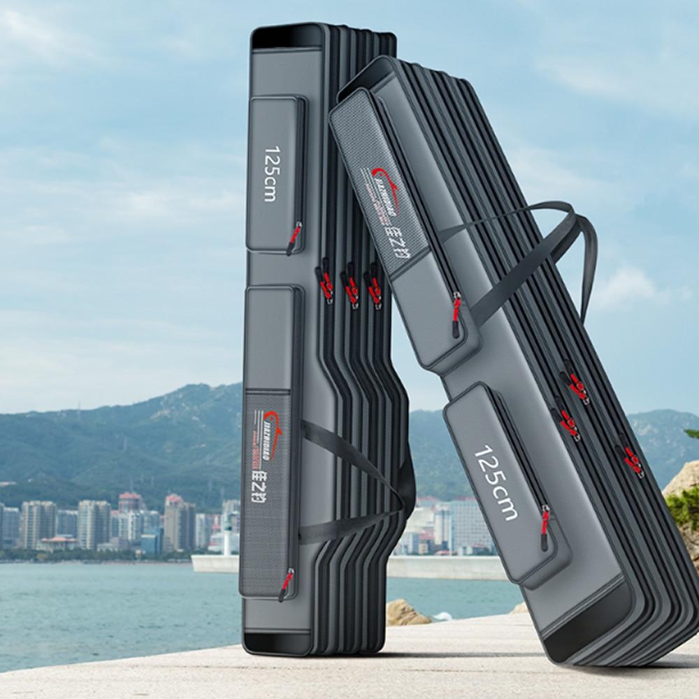 Портативная сумка для рыбалки со стальной проволокой, многоцелевая утолщенная водонепроницаемая прочная сумка для удочки, сумка для рыболовных снастей X277G