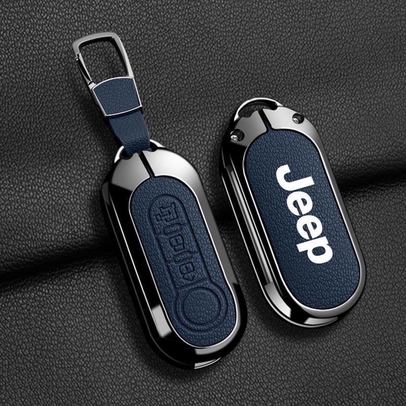Совместимый чехол для ключа Jeep для Compass, Renegade, Cherokee, Grand Commander, Grand Cherokee