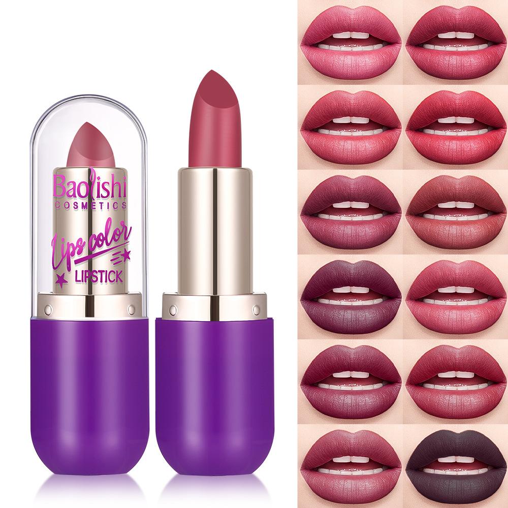 Nude Matte Sexy Lipstick Non-stick Cup Waterproof Mist Top Long-lasting Velvet Lipstick