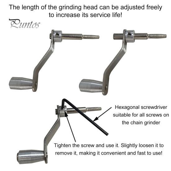 Точилка для бензопилы с гаечными ключами Компактный размер Портативный набор приспособлений для заточки зубов бензопилы с ручным управлением