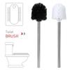 Stainless Steel Toilet Brush Head and Handle Replacement Bathroom Cleaning Tool
