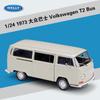 Volkswagen 1972 T2 Автобус Фургон 1:24 Модель из сплава Игрушка