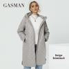 Gasman 2021 Women's Autumn Winter Jacket Fashion XL-5XL Long High Street Parka Furry Lining High Quality Brand Coat Woman 81121