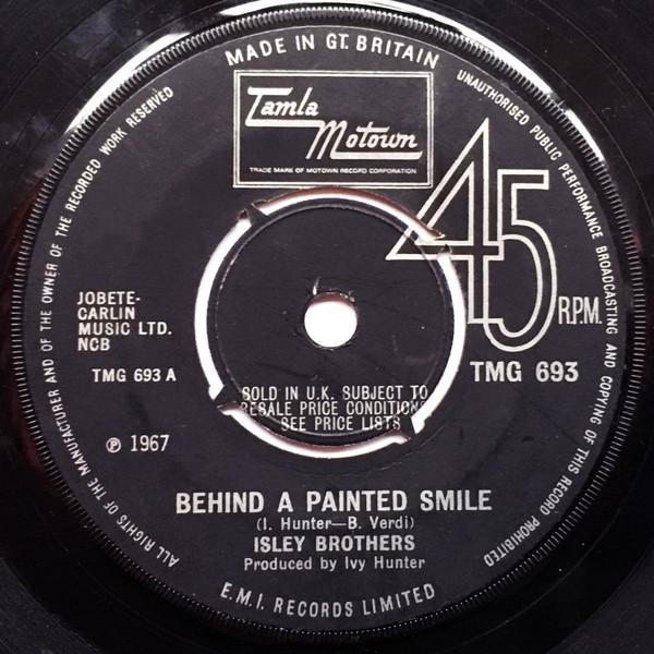 7inch Record ISLEY BROTHERS - Behind A Painted Smile TMG693 Tamla Motown 1969 UK Soul/Funk Used