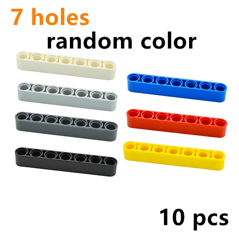 Технические строительные блоки с отверстием, объемные толстые кирпичи, комбинация с шипами, длинная балка, L-образные игрушки, высокотехнологичные детали 87087 3701 3703