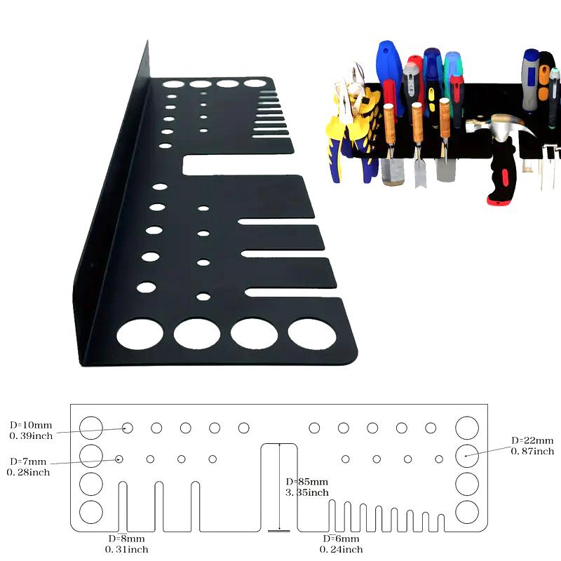 Органайзер для инструментов-отверток Держатель Молоток Плоскогубцы Настенная металлическая стойка для хранения Органайзер Мастерская Верстак Хранение мелких инструментов