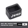 For Jeep Car Logo Seat Belt Buckle Protective Cover Safety Belt Clip Case Accessories Grand Cherokee Patriot Renegade Compass AJT1