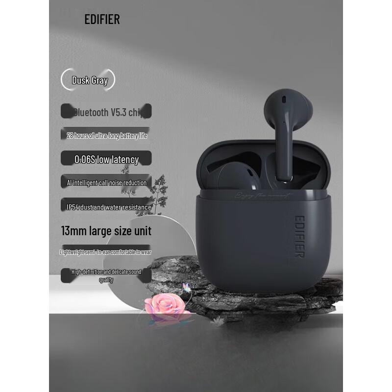 EDIFIER Zero Air True Wireless Полувнутриканальные Bluetooth-наушники