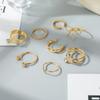 2023 Новый модный женский комплект колец, роскошный блестящий комплект колец для ночного клуба, регулировка открытия, элегантный очаровательный женский комплект колец, изысканное подарочное кольцо