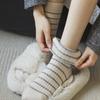 2025 Women's Warm Mid-Calf Wool Socks with Double-Needle Embroidery