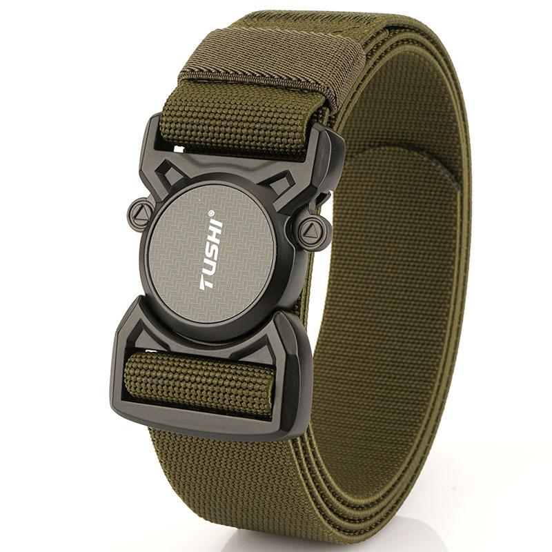 Новый тактический ремень с эластичной вставкой и кнопкой быстрого сброса, повседневный, для инструментов, для тренировок на открытом воздухе, мужской ремень