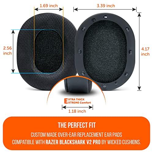 WC Freeze Blackshark - Охлаждающие гелевые амбушюры для Razer Blackshark V2 и V2 Pro 2020-2022 (Несовместимо с моделями 2023 года) от Wicked Cushions - Улучшенный