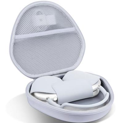 Кейс для хранения Lebakort, совместимый с Bluetooth-наушниками и гарнитурами Apple AirPods Max (Серебристый корпус)