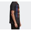 Adidas Винтажная футболка Originals Trefoil с градиентным логотипом, мужские топы, черные ED6917