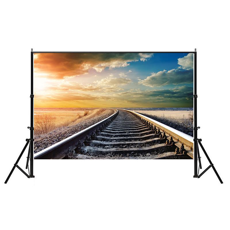 Railway Landscape Backdrop for Studio,Live Streaming,Parties Decor,Bedroom,Office,Background Tapestry