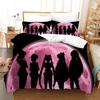 Sailors Moon Duvet Cover Set Cartoon Anime Tsukino Usagi Chibiusa Bedding Set Quilt Cover Pillowcase Twin Single Queen King Size