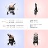 Aikenn Pet Dog Small Pet Carrying Pet Buggy 4 Wheels Для Собак Для Кошек И Переднее Колесо Вращается Тормоз Заднего Колеса Предотвращает Прыжки Легкая Загрузка