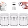 3PCS 15G 30G 50G 100G Cream Jar Vacuum Bottle Refillable Travel Containers for Toiletries Airless Pump Bottles for Lotion Creams