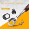 72-Tooth Ratchet Wrench Repair Kit with Large, Medium, Small Sockets & 24 Gear Accessories