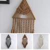 Нортический хлопковый гобелен в стиле бохо, декор макраме «Ловец снов», настенный треугольный гобелен с кисточкой, украшение для спальни и дома