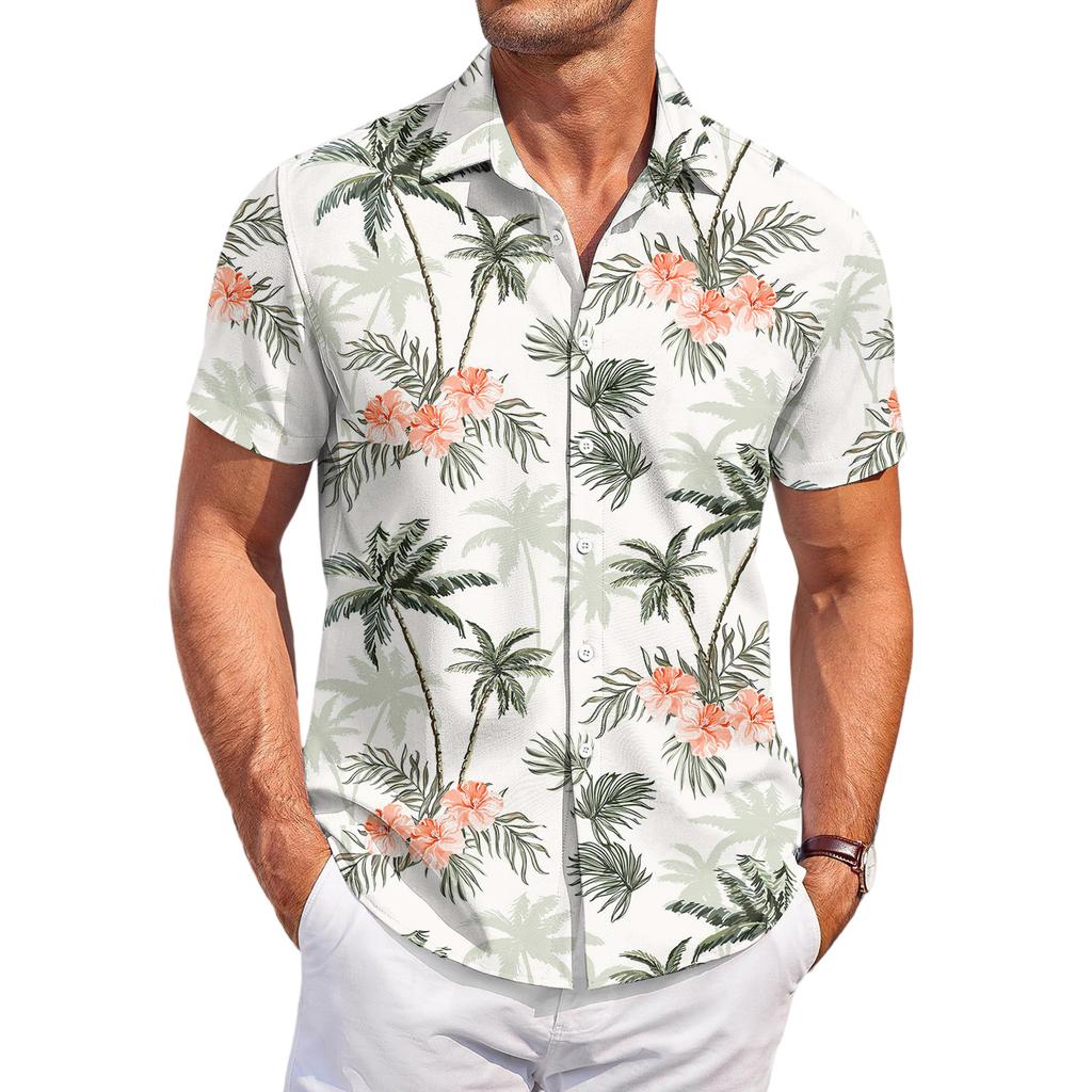 Мужская повседневная модная футболка с коротким рукавом и принтом