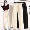 Женские длинные брюки больших размеров, эластичные базовые брюки, узкие женские брюки, белые брюки 5XL