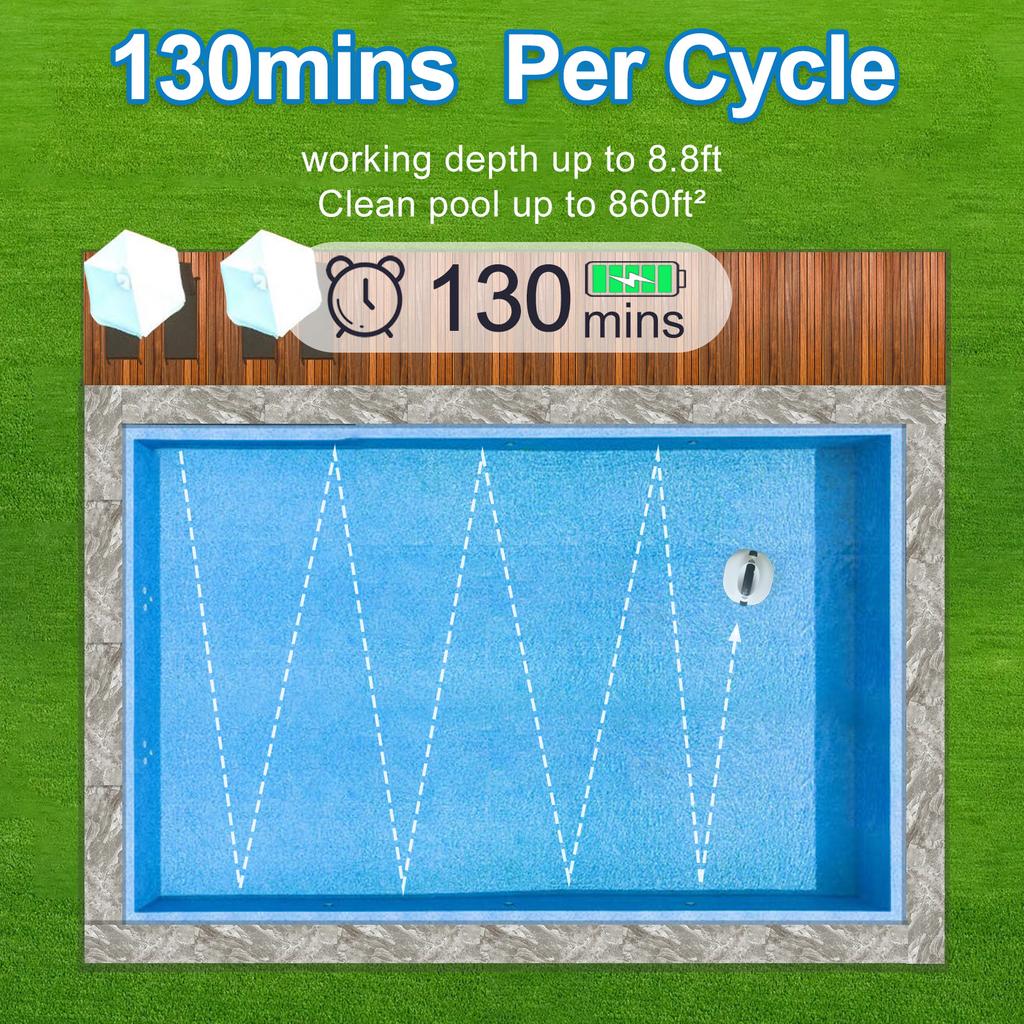 Полностью автоматический робот-пылесос для бассейна, самостоятельная парковка, беспроводной пылесос для бассейна, робот