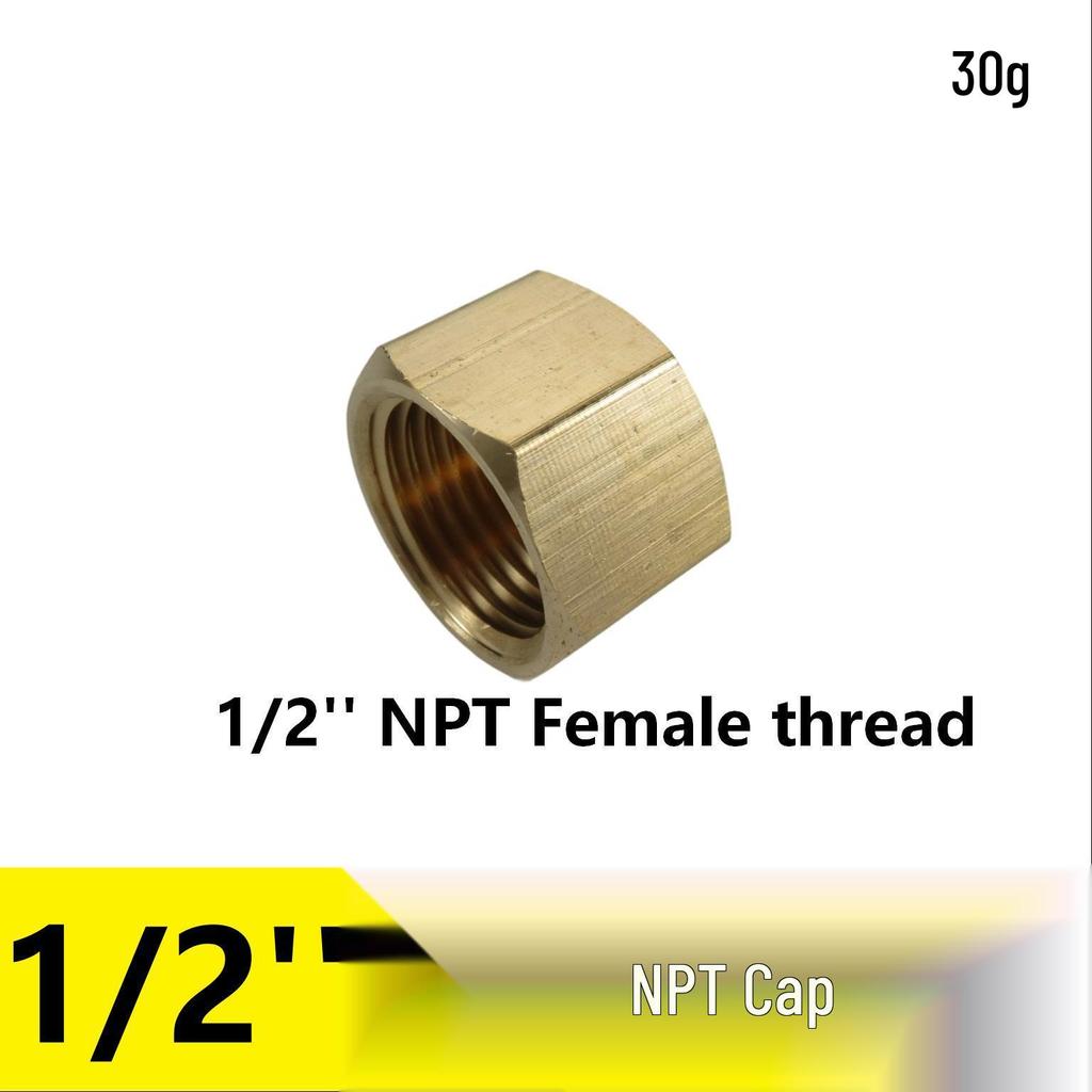 Латунный переходник для трубы, наружная резьба NPT 1/2", шестигранник 1", наружная резьба NPT
