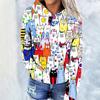 Женская толстовка с капюшоном Cat Cat Series Digital Trend Printed