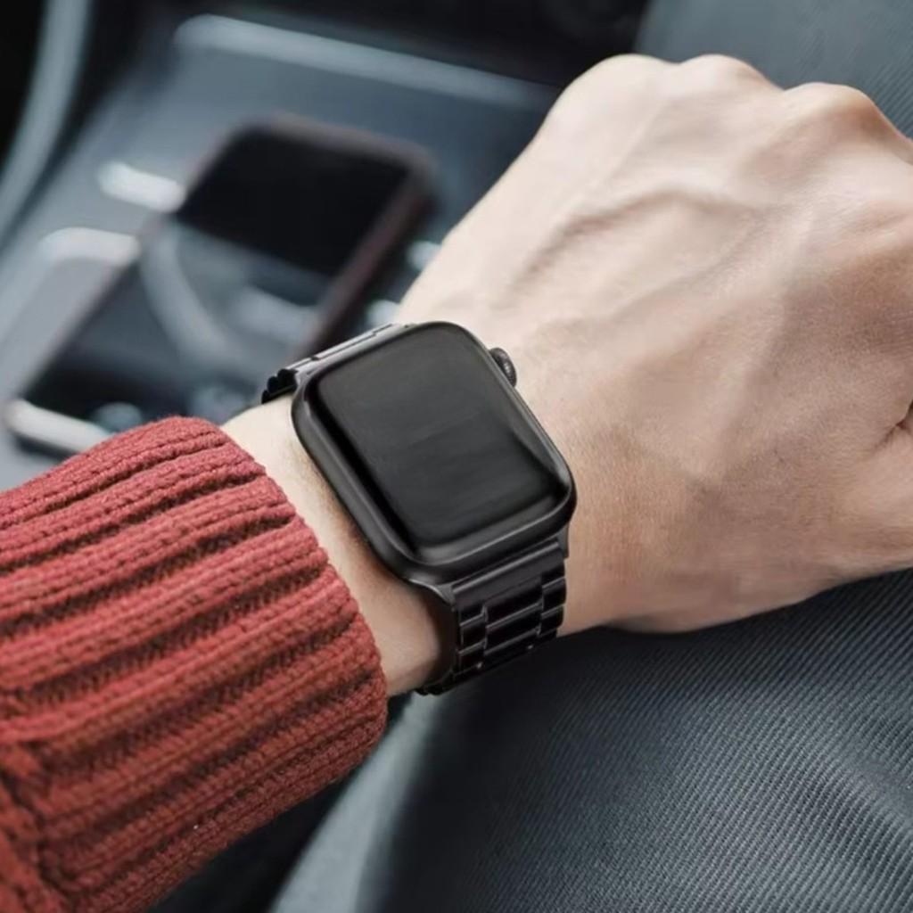 Стеклянный корпус + Металлический ремешок из нержавеющей стали для Apple Watch S11 S10 42 мм 46 мм 45 мм 44 мм 41 мм 40 мм iWatch Серии 11 10 9 8 7 6 5 4 se