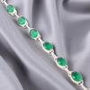 Chrome Diopside Gemstone 925 Sterling Silver Jewelry Bracelet8" For Wedding Gift RB-10-2