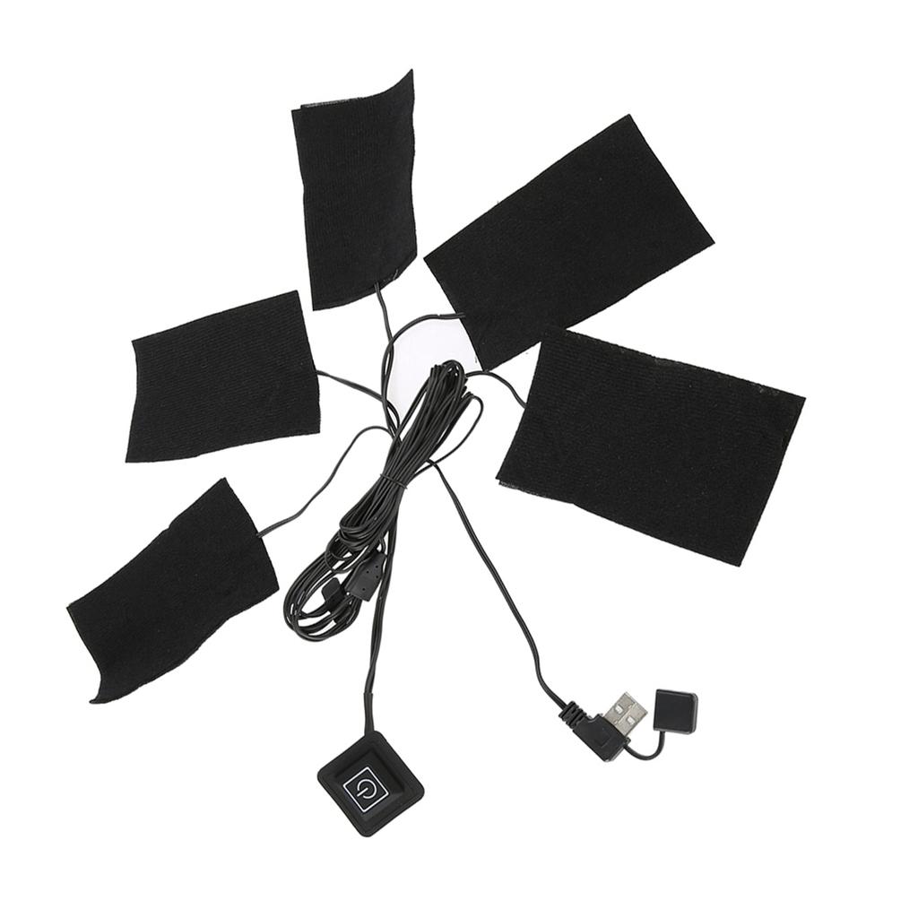 USB электрическая одежда пять грелка нагревательный элемент регулируемая температура нагреватель инструмент
