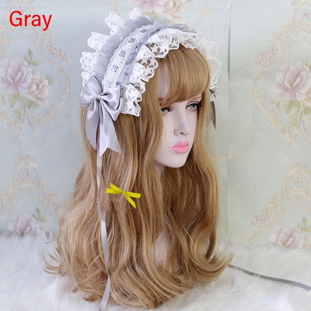 Заколки для волос из кружевной ленты для горничной, ободок для волос с заколками, заколки для волос с вышивкой, ободок для волос в стиле Лолиты