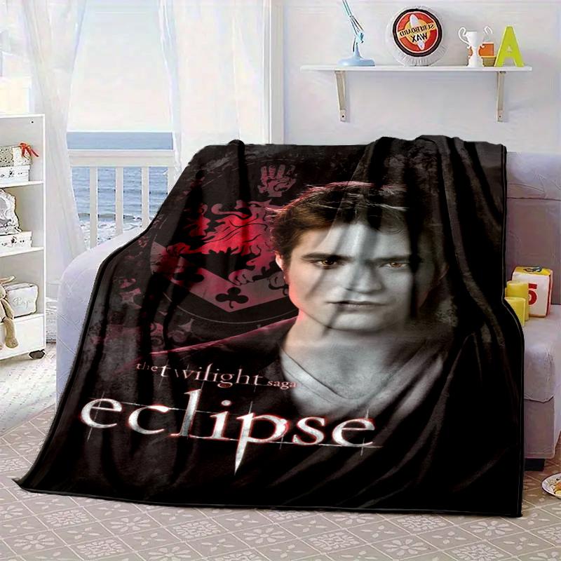 Eclipse Twilight vampire Blanket Flannel Blanket for bed, sofa, Camping, Hiking, Picnic Essentials, gift for family Fan gifts