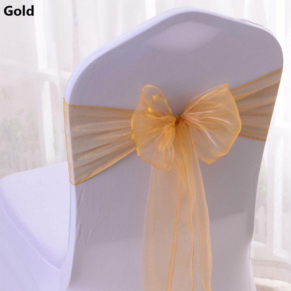 Chairs Decoration Chair Back Decor Wedding Reception Supplies Chair Bows Sashes Events Banquets