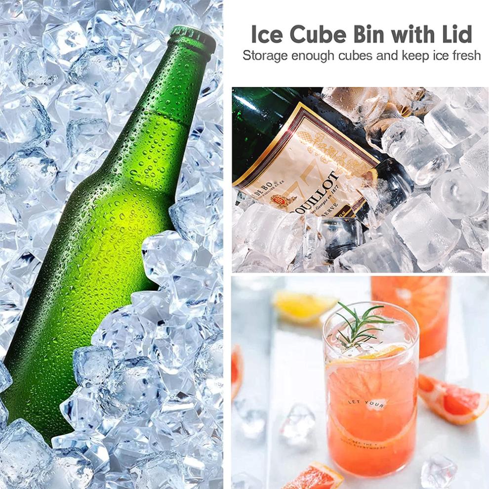 Creative Ice Cube Molds, Ice Cube Tray with Lid, Flexible Design Food Grade Silicone, Reusable Stackable For Whiskey Ice Cubes, Ice Cube Molds (Blue)