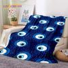 3D Evil Eye Turkey Blue Nazar Eye of Horus Мягкие фланелевые одеяла, плед, удобное одеяло для пикника, кровати, дивана, спальни
