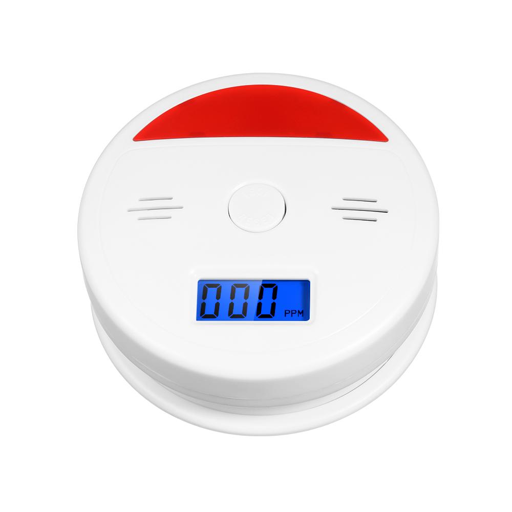 Carbon Monoxide Detector Alarm LCD Display Peak Memory Battery Operated Not Hardwired CO Detector Alarms Sensor