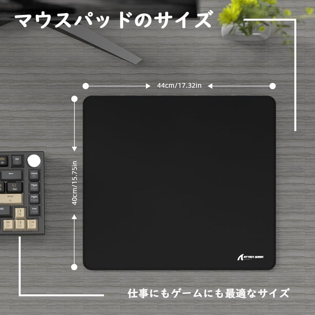 X ATTACK SHARK Коврик для мыши Коврик для игровой мыши Изготовлен из ткани микрофибра резиновая основа Точное позиционирование Высокая точность Быстрый запуск и остановка