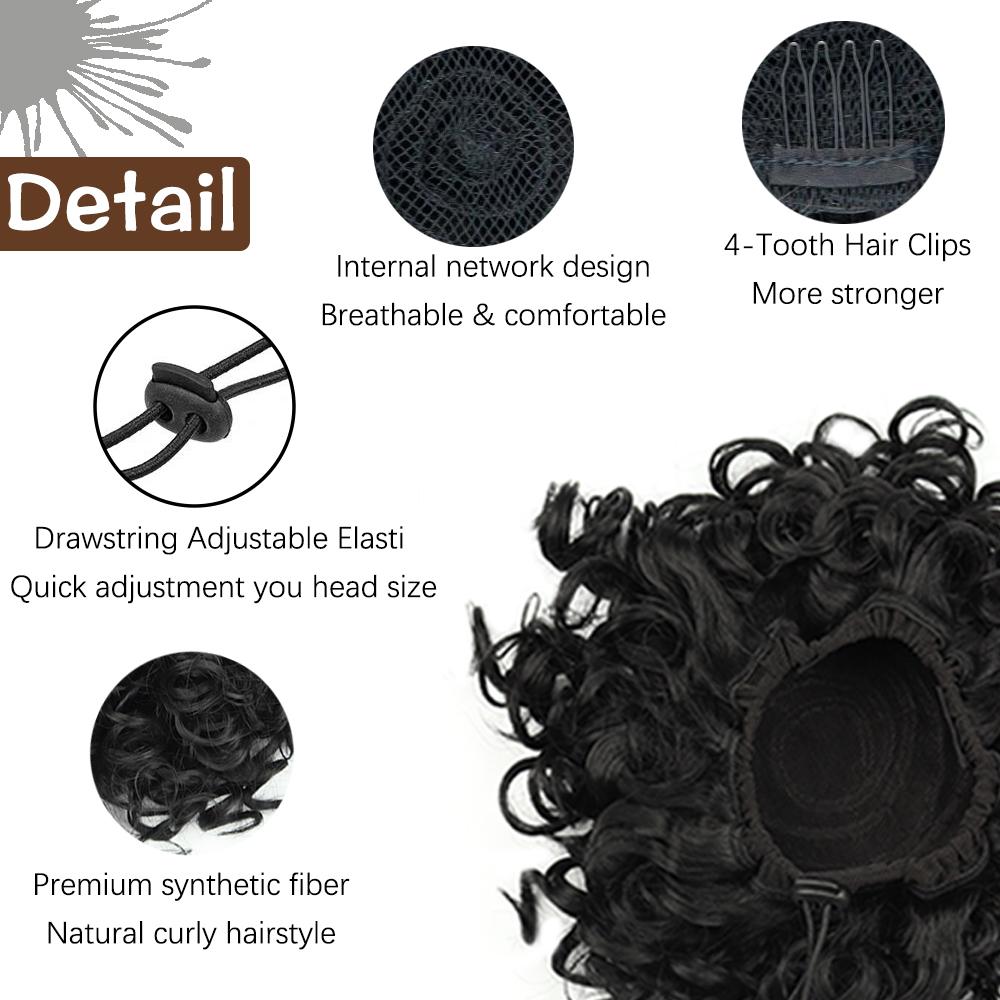 XINRAN Волосы Пучок Синтетический Эластичный Шнурок Свободная Волна Кудрявый Конский Хвост Наращивание Волос Беспорядочный Пучок Волосы Часть Для Женщин Ежедневное Использование