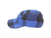 (Поло Ральф Лорен) Мужская и женская шерстяная кепка-пятипанелька в клетку с фирменной вышивкой пони 01080056-СИНИЙ [Б/У]