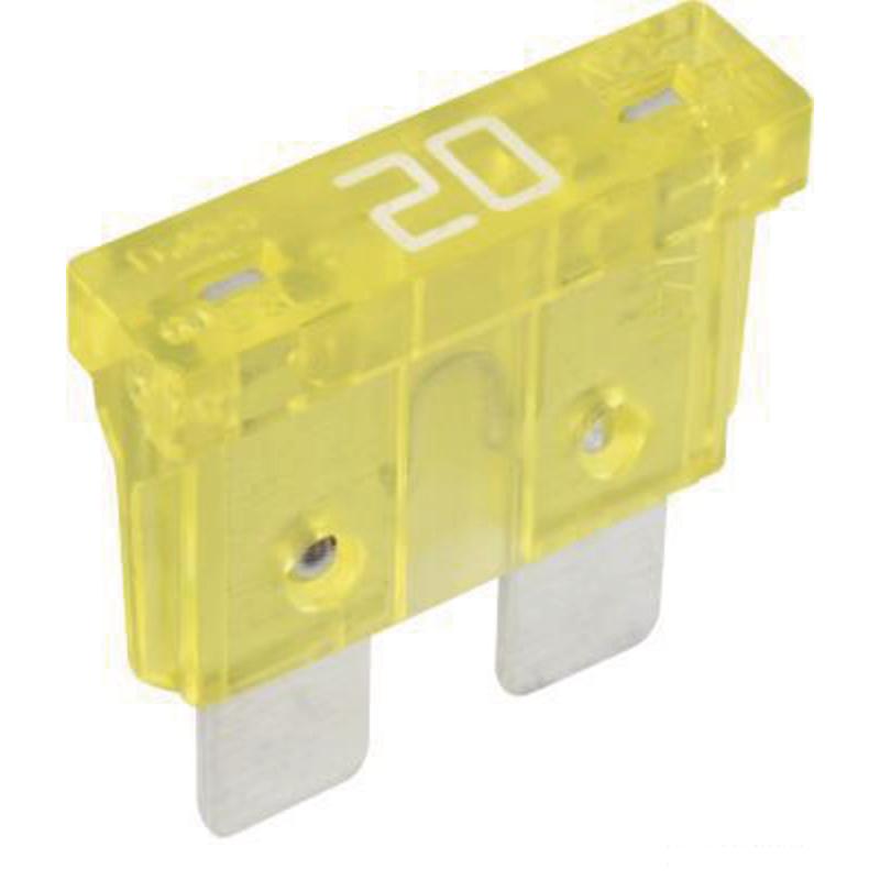 Standard flat fuse 32V 20A 19.05x18.54mm yellow 1 pc