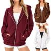 Zip Up Hoodie Women Long Sleeve Sweatshirts Fall Outfits Oversized Hoodies Casual Fashion Jackets