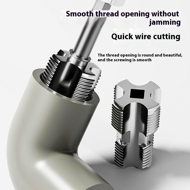 4Точки 6Точек Ppr Водопроводная Труба Открывалка Внутренней Резьбы Шестигранная Универсальная Для ПВХ Трубы Резьбонарезной Метчик Ручные Электродрели Ручной Инструмент