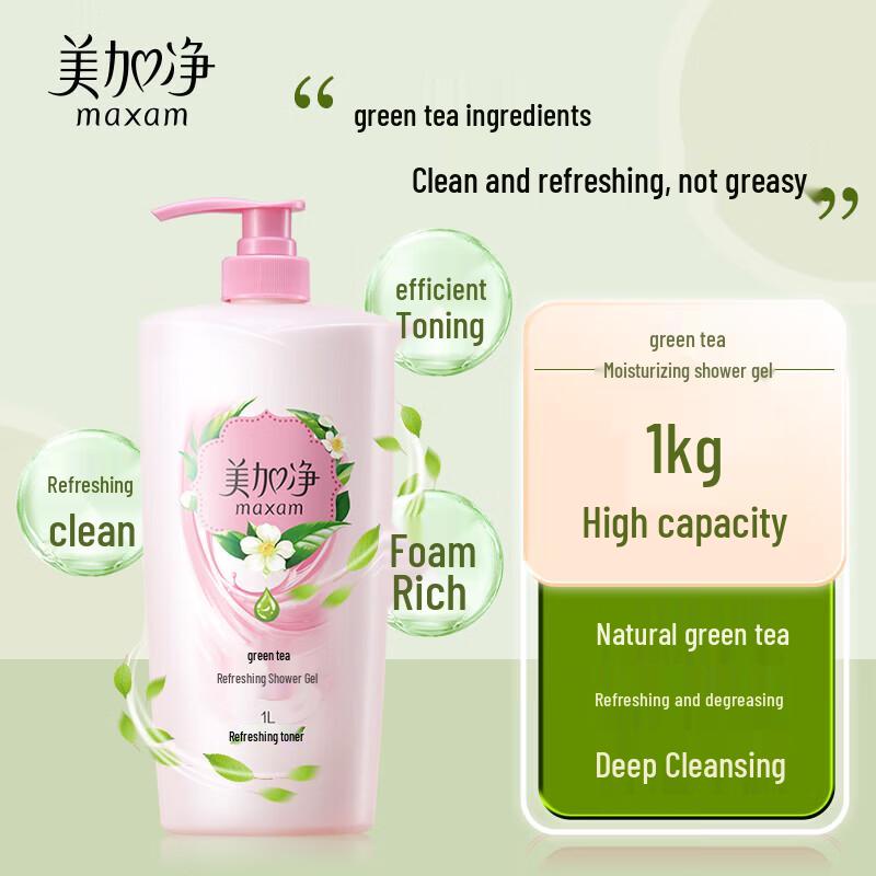 Meijiajing Refreshing Green Tea Shower Gel 1L