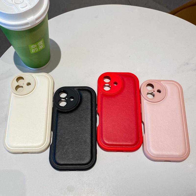 Роскошный матовый чехол из кожи для iPhone 11 12 13 14 15 16 Pro Max Plus, противоударный бампер, задние крышки